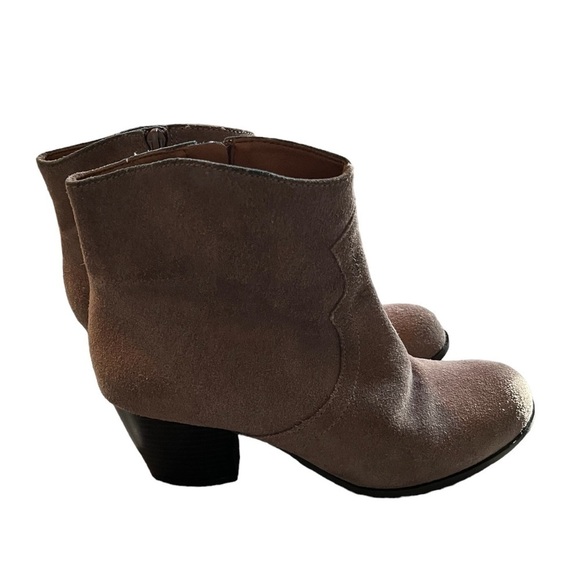 Lucky Brand Blue Jeans America Suede / Leather Ankle Boots - Picture 1 of 10